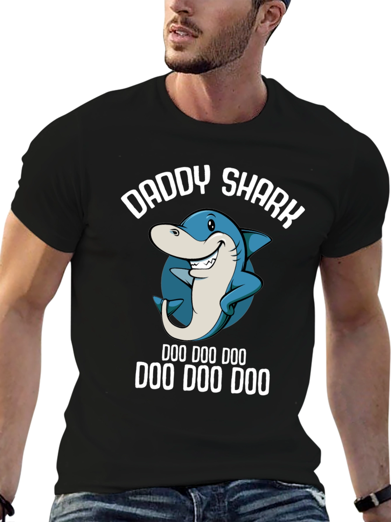 Daddy Shark T-Shirt - Doo Doo Doo Funny Dad Tee