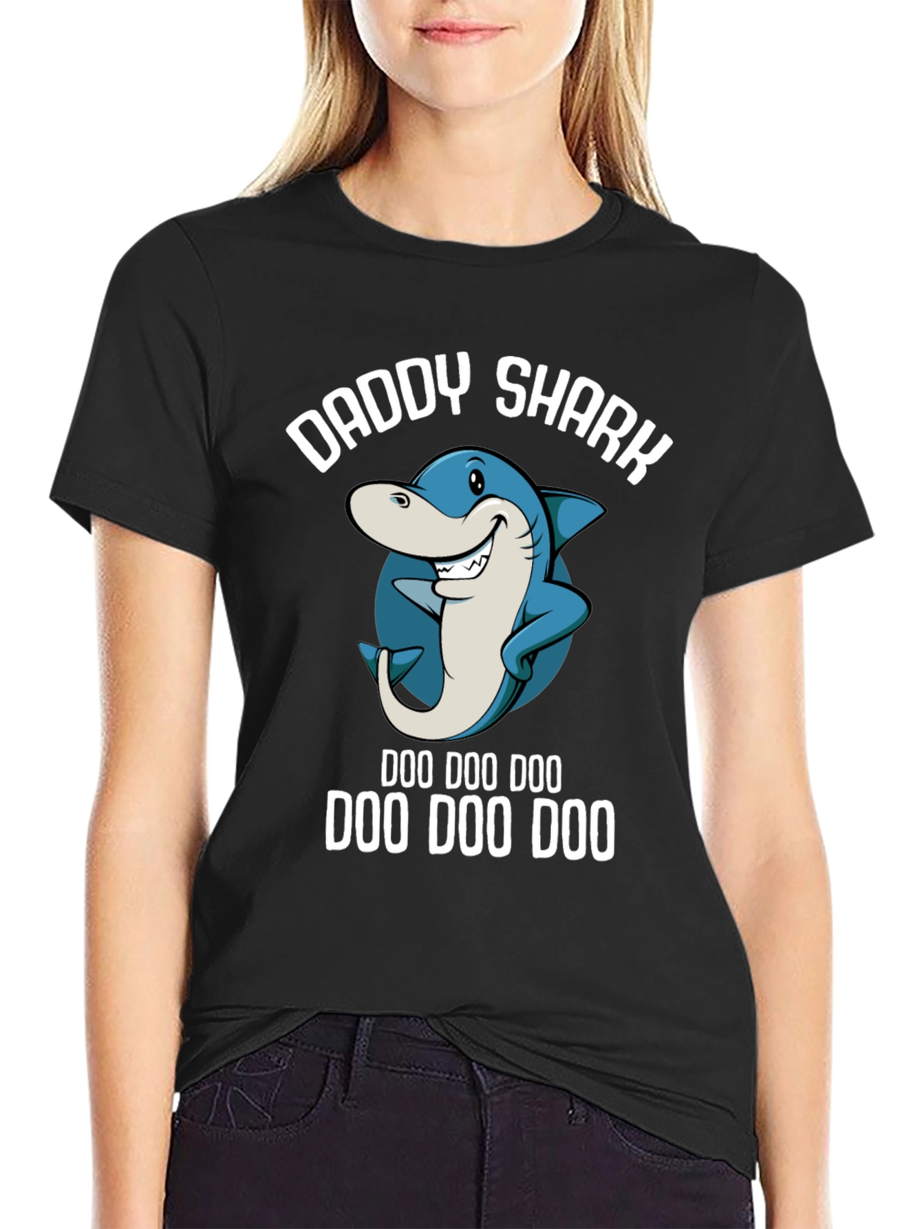 Daddy Shark T-Shirt - Doo Doo Doo Funny Dad Tee