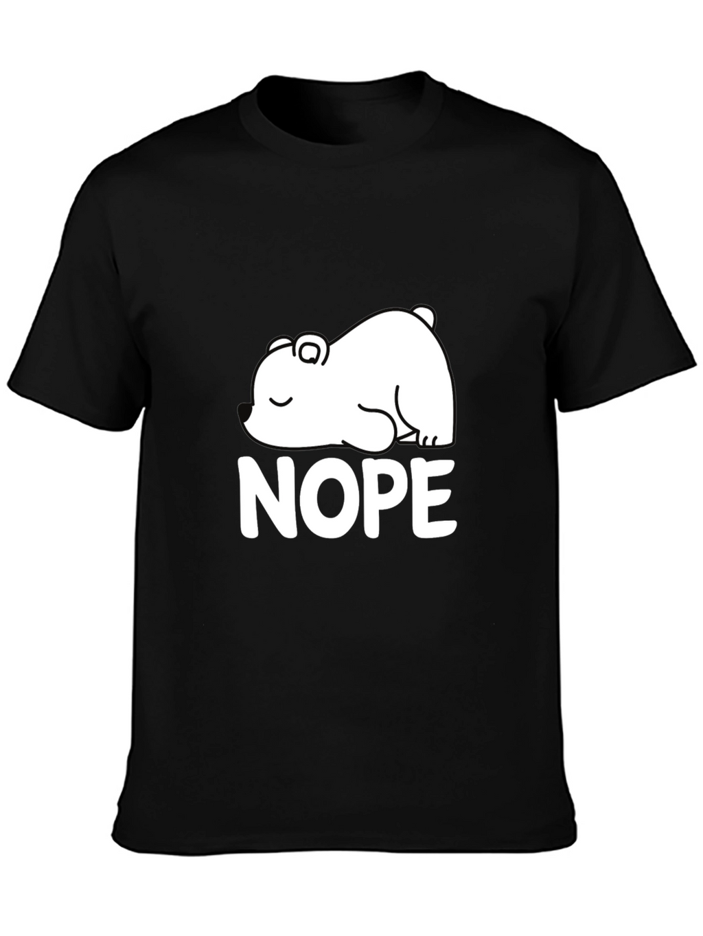 Nope Bear Graphic Tee - Comfortable Everyday Wear