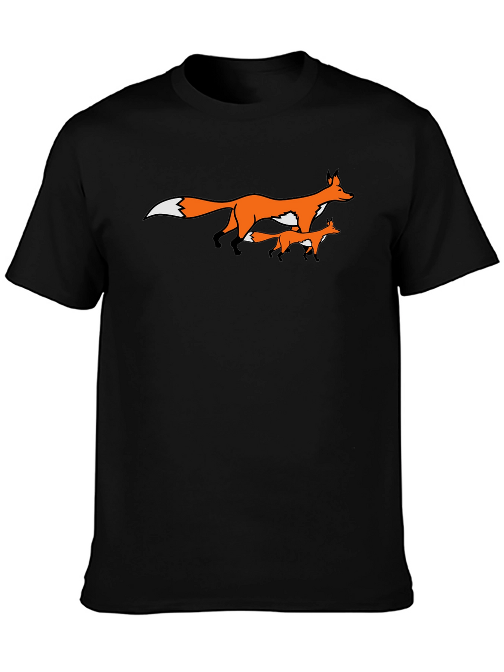 Fox Family Graphic Print Tee