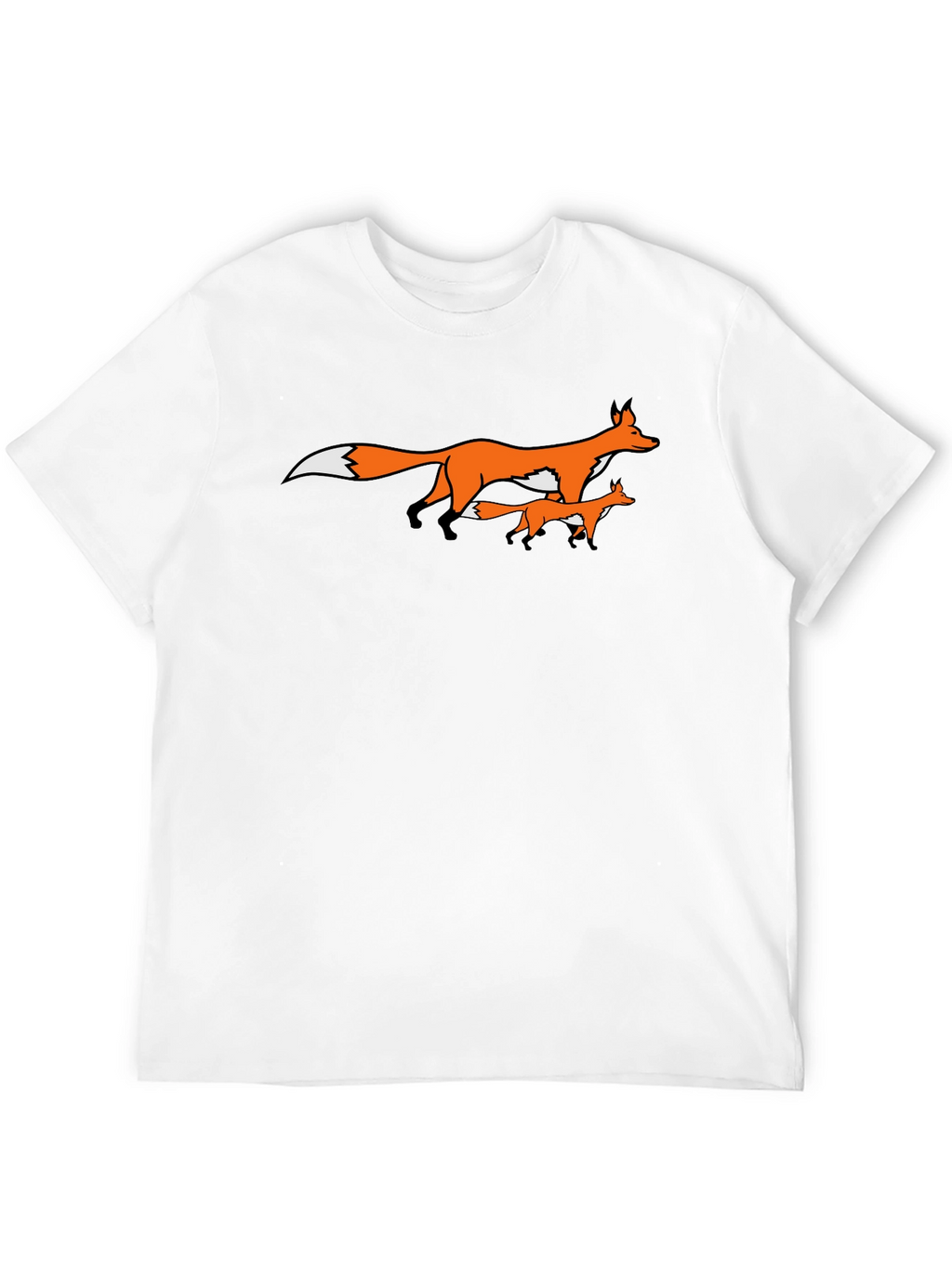 Fox Family Graphic Print Tee