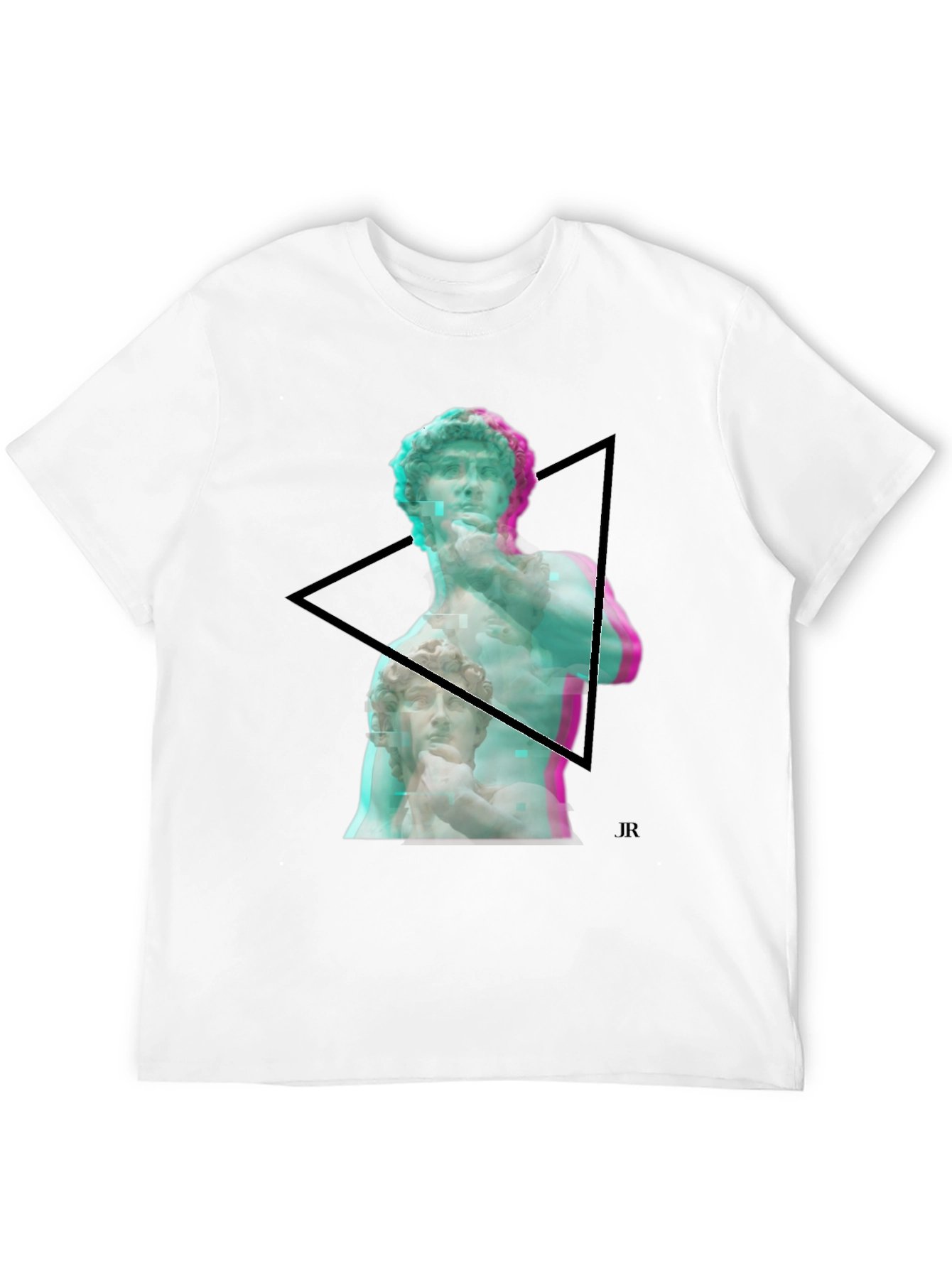 David Statue Graphic Print Black T-Shirt