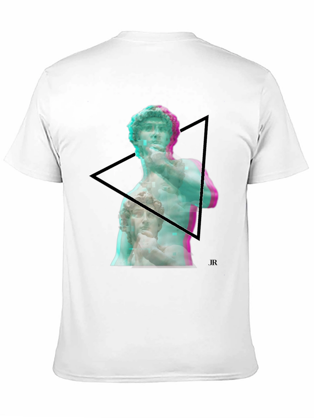 David Statue Graphic Print Black T-Shirt