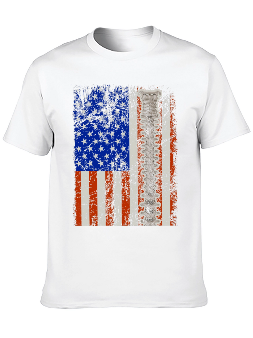 American Flag Spine T-Shirt