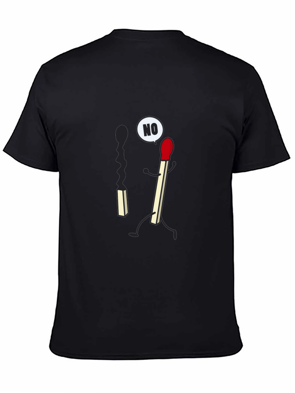 Funny Matchstick T-Shirt - Say No To Burning Out!