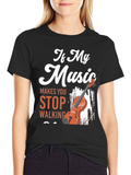 If My Music Makes You Stop Violin T-Shirt