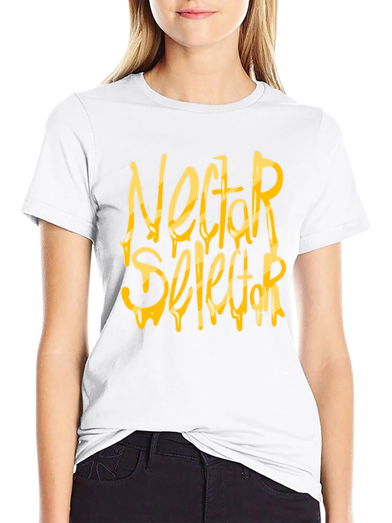 Nectar Selector Black T-Shirt Graphic Print