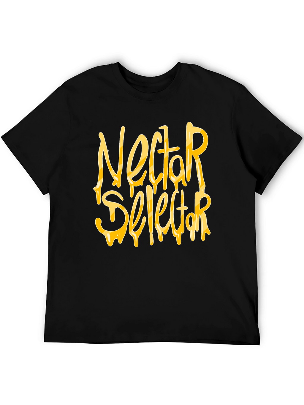 Nectar Selector Black T-Shirt Graphic Print