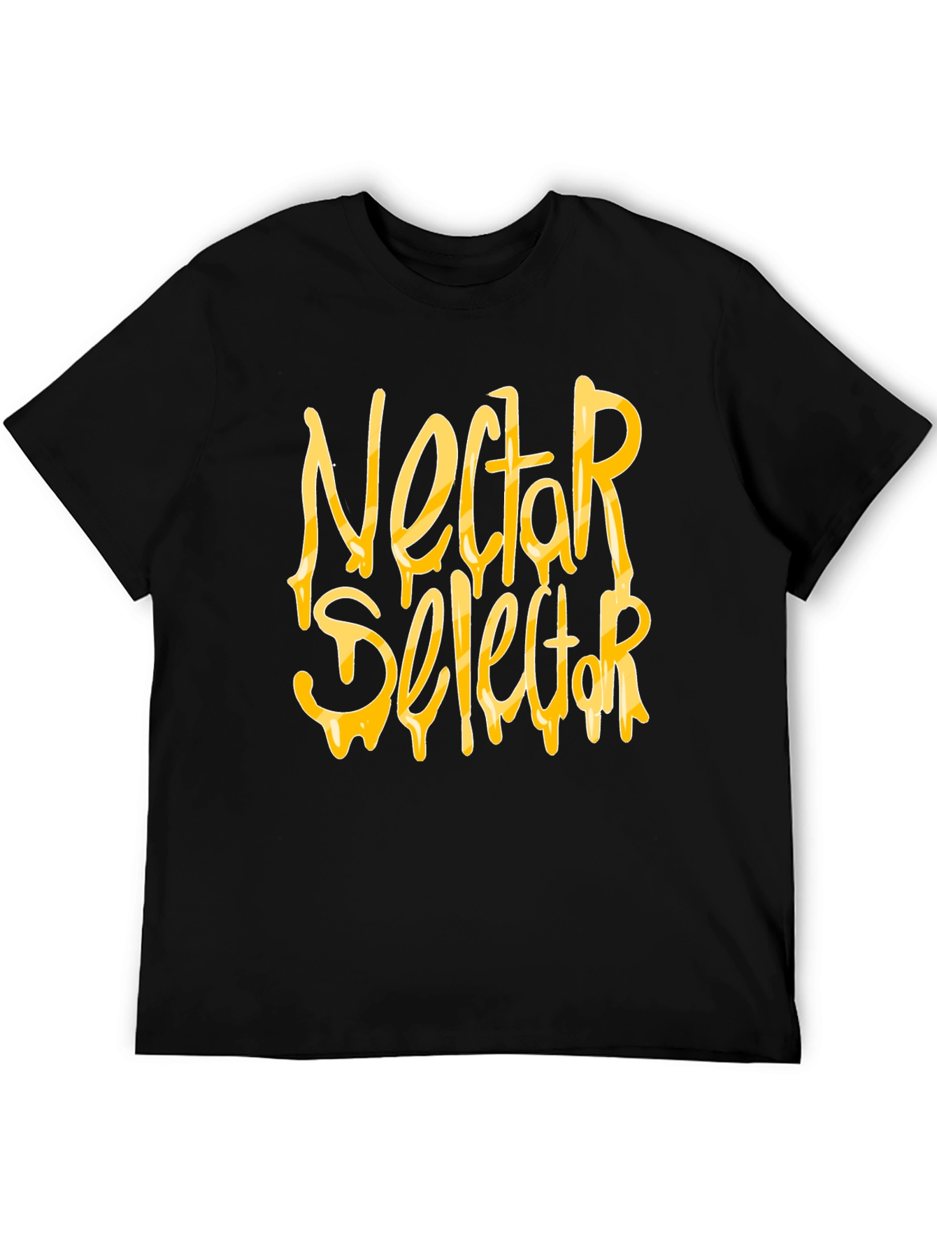 Nectar Selector Black T-Shirt Graphic Print