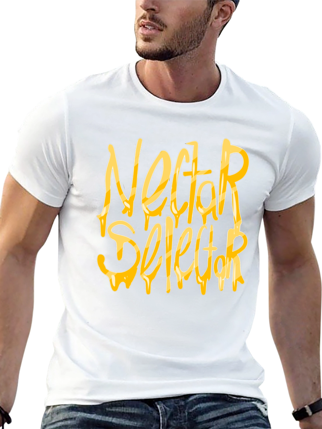 Nectar Selector Black T-Shirt Graphic Print