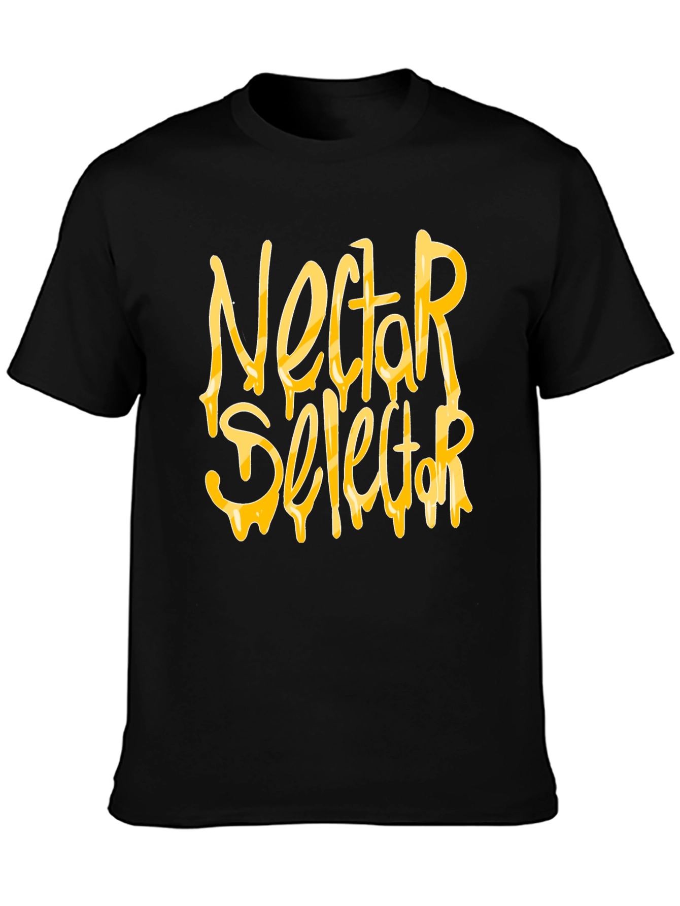 Nectar Selector Black T-Shirt Graphic Print