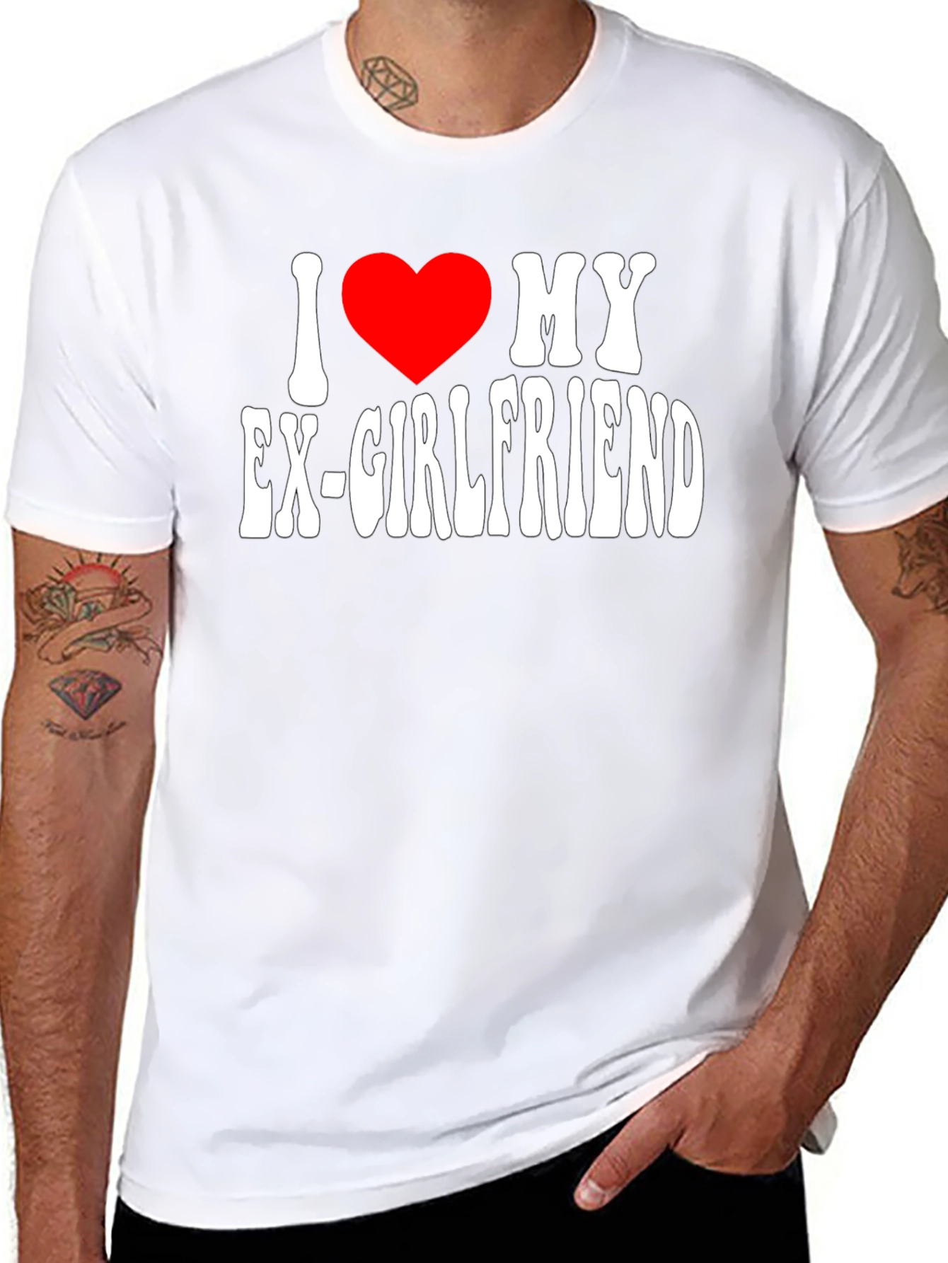 I Heart My Ex-Girlfriend Black T-Shirt