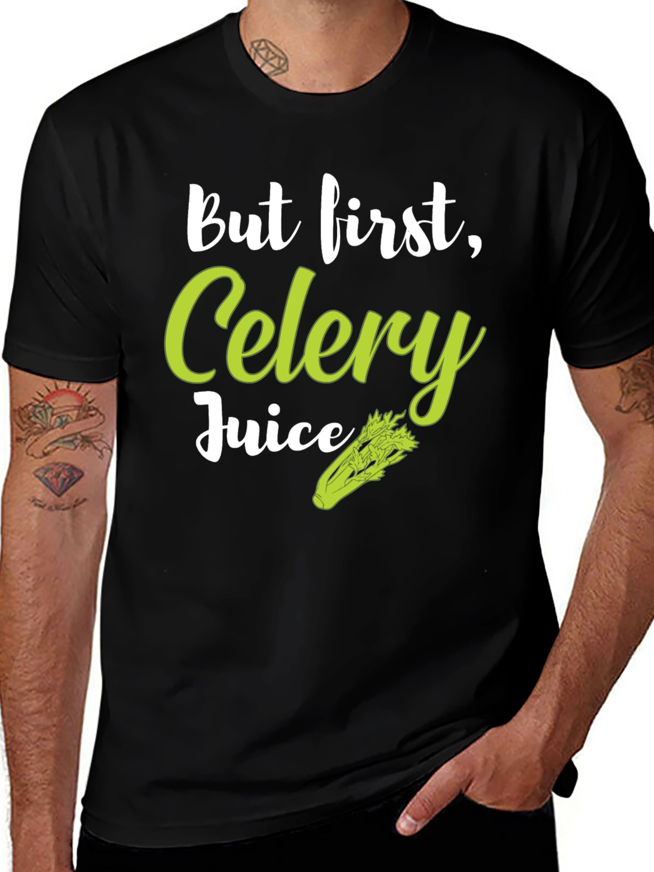 But First Celery Juice T-Shirt - Trendy Graphic Tee