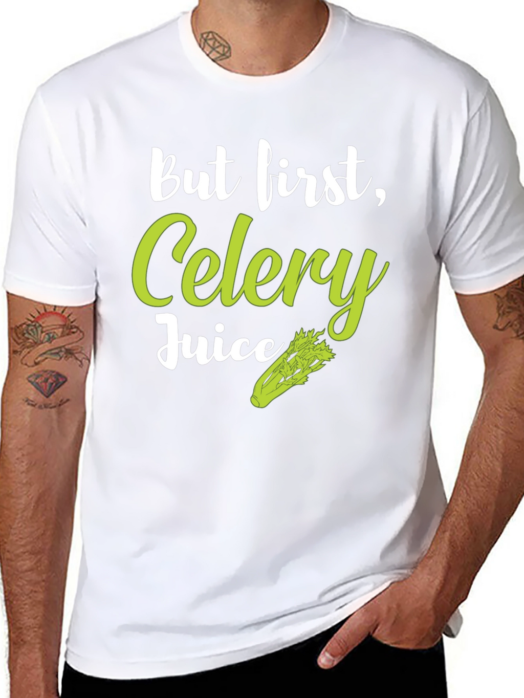 But First Celery Juice T-Shirt - Trendy Graphic Tee