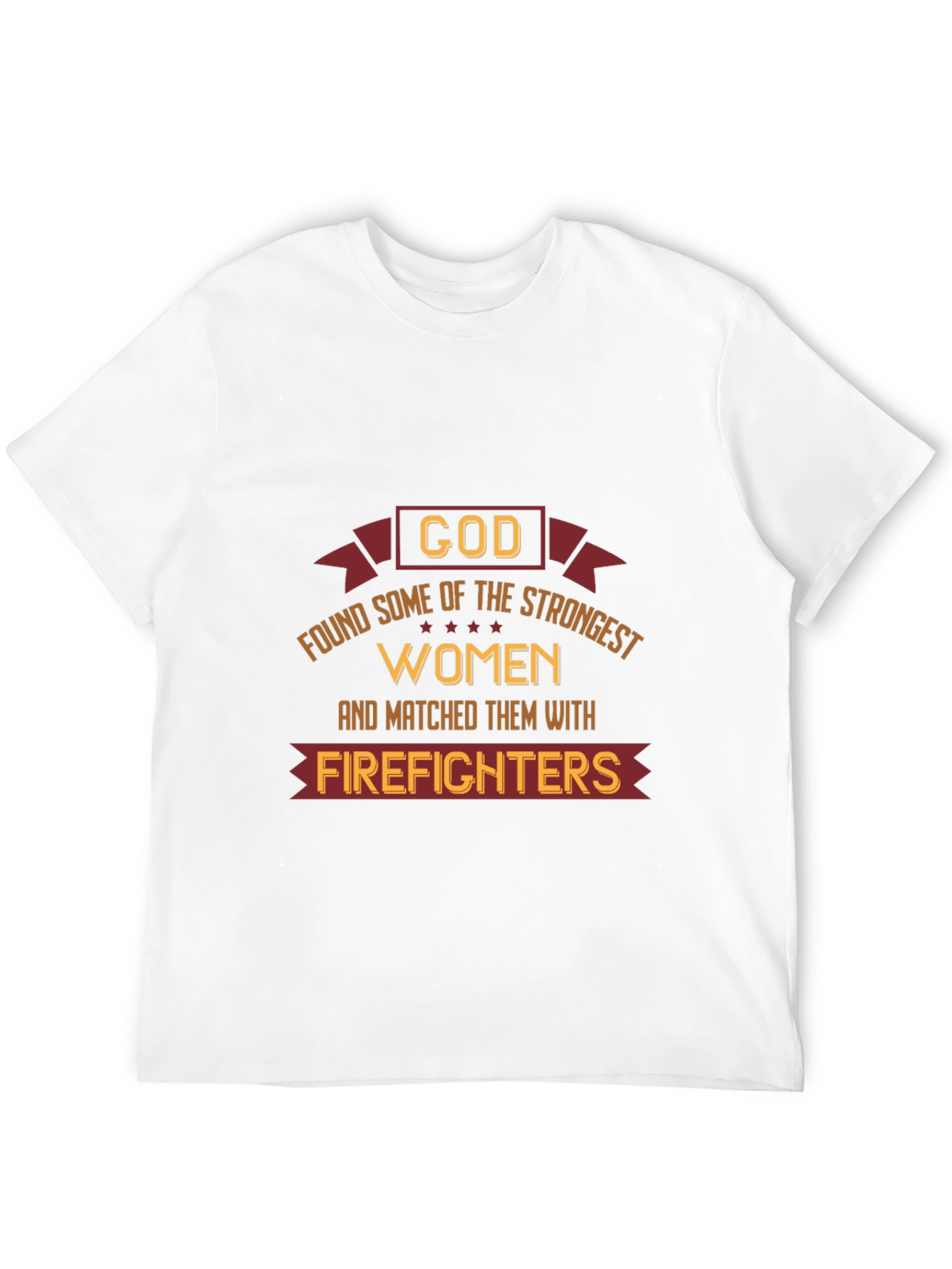 Strong Women Firefighter Tee - Black Graphic T-Shirt