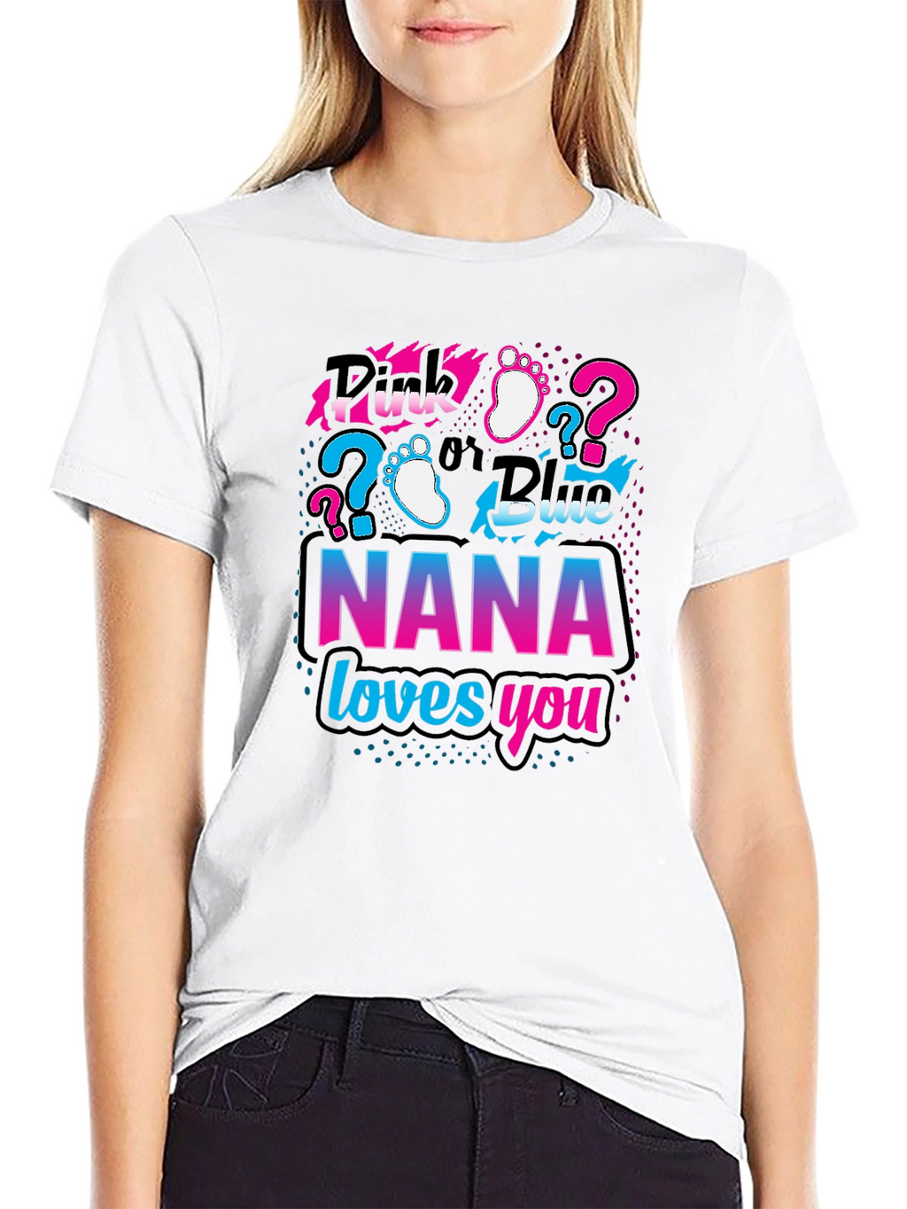Nana Loves You Gender Reveal T-Shirt