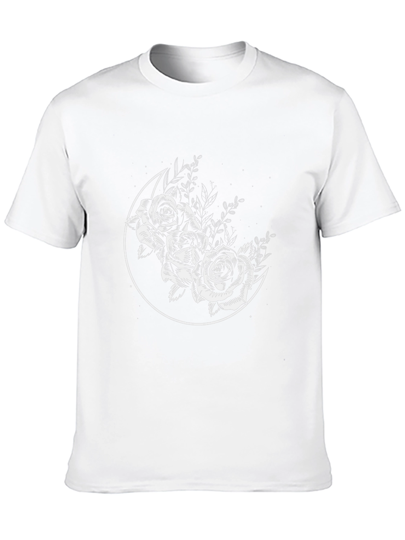 Moon Rose Graphic Tee - Black