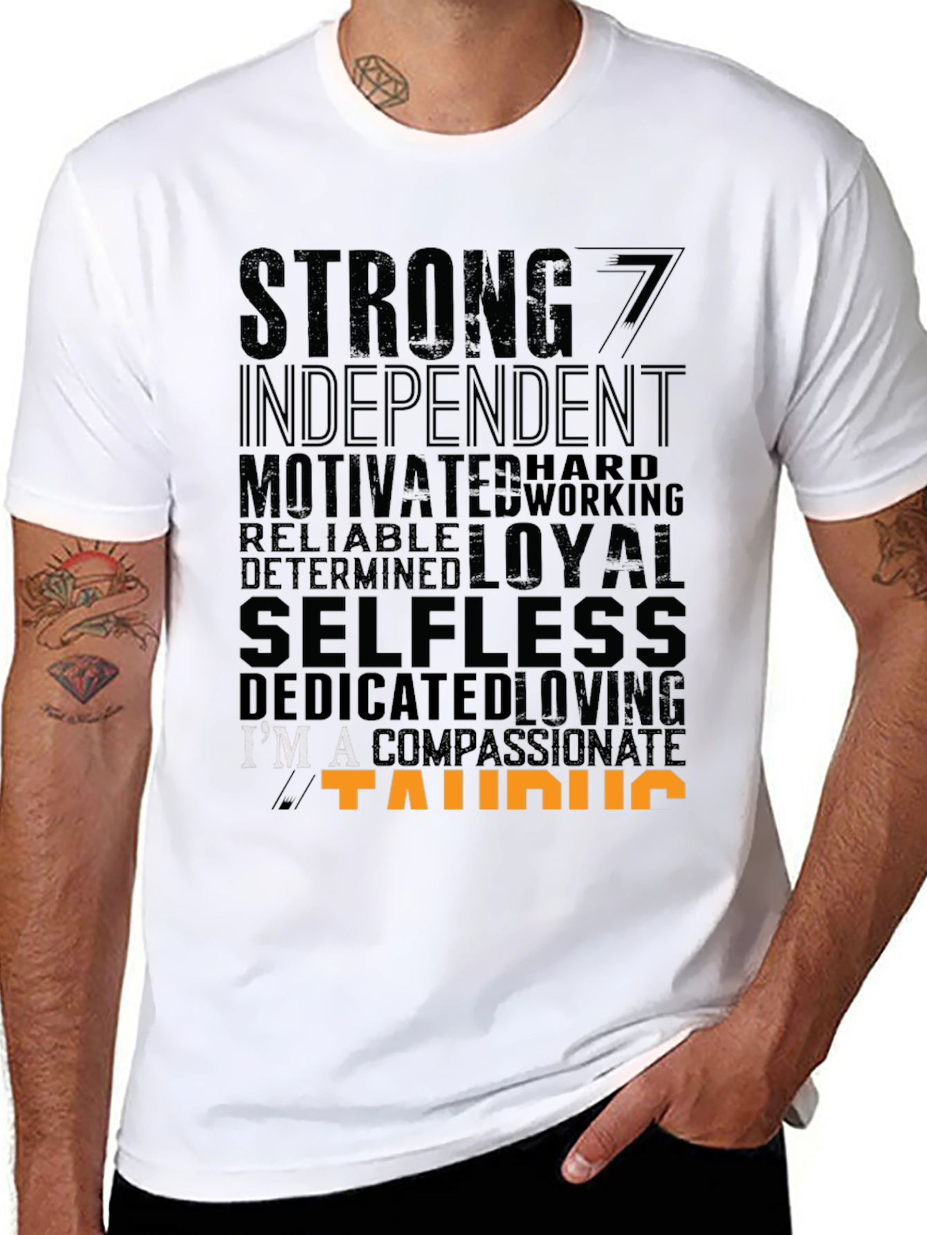 Taurus Zodiac Sign T-Shirt - Strong Loyal Selfless