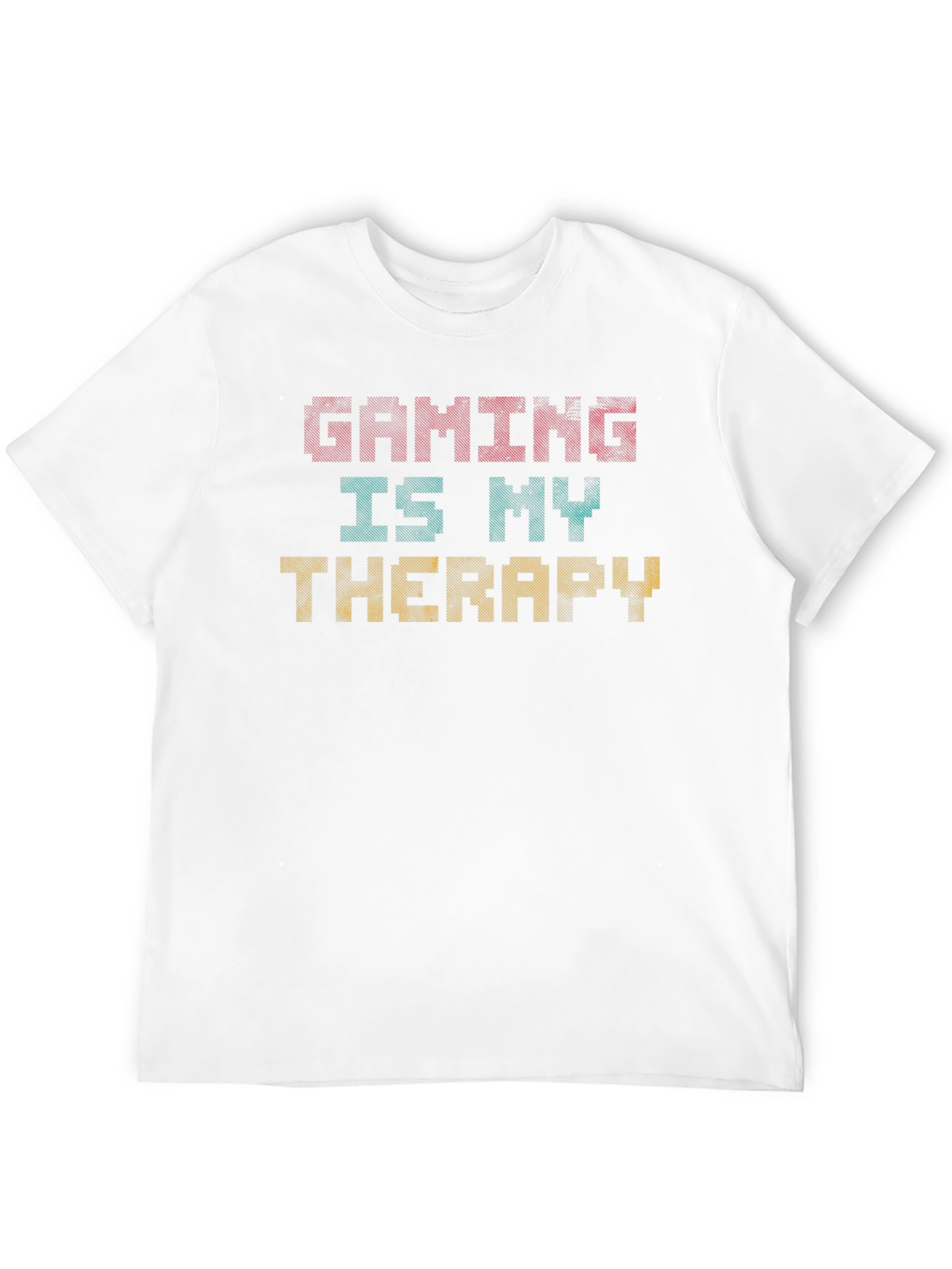 Gaming Is My Therapy Black Graphic Tee