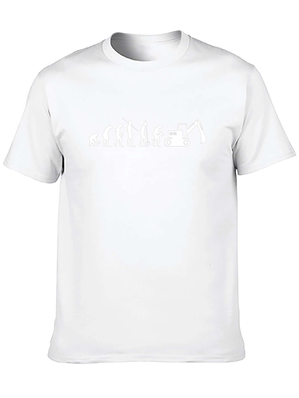 Evolution of Excavator Operator T-Shirt - Black
