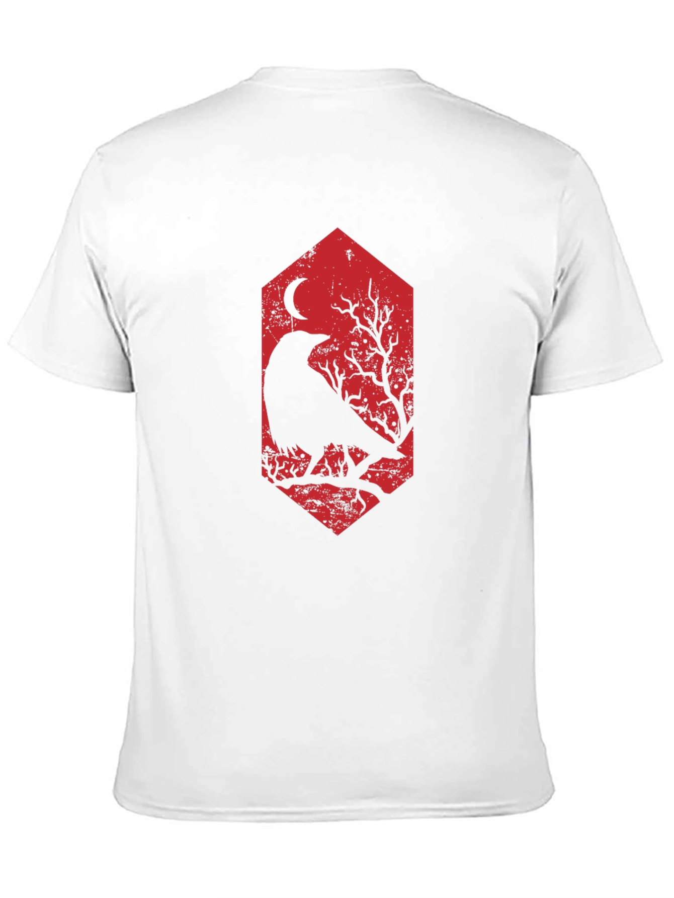 Raven Moon Graphic Tee - Mens Black T-Shirt