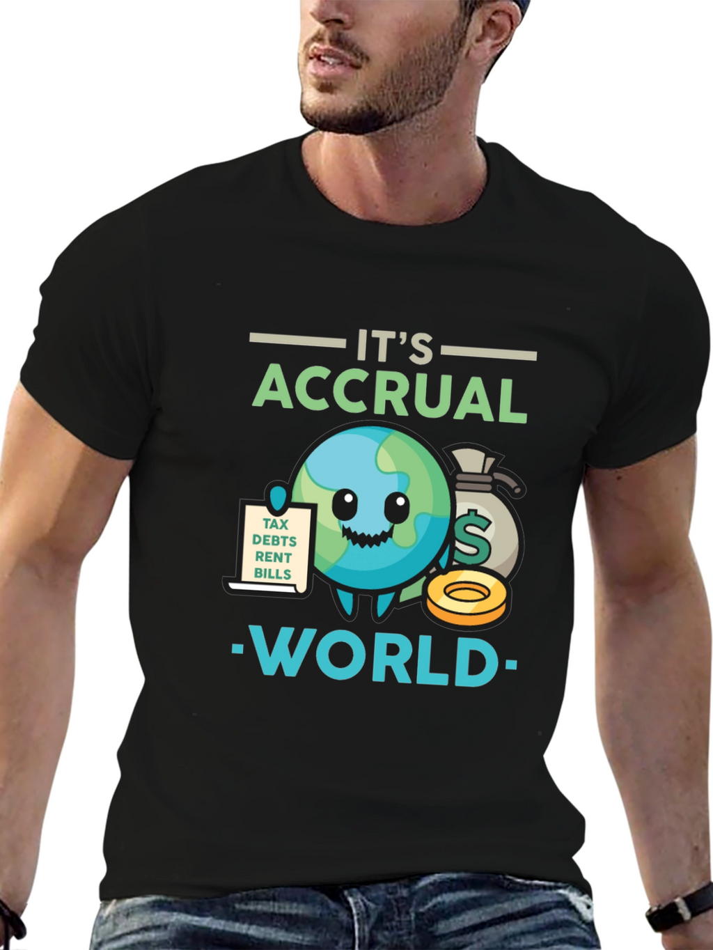 Its Accrual World Funny Accounting T-Shirt