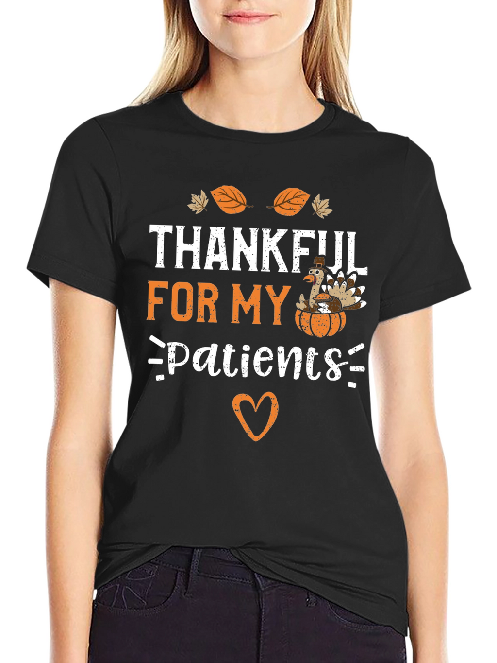 Thankful For My Patients Thanksgiving Turkey T-Shirt