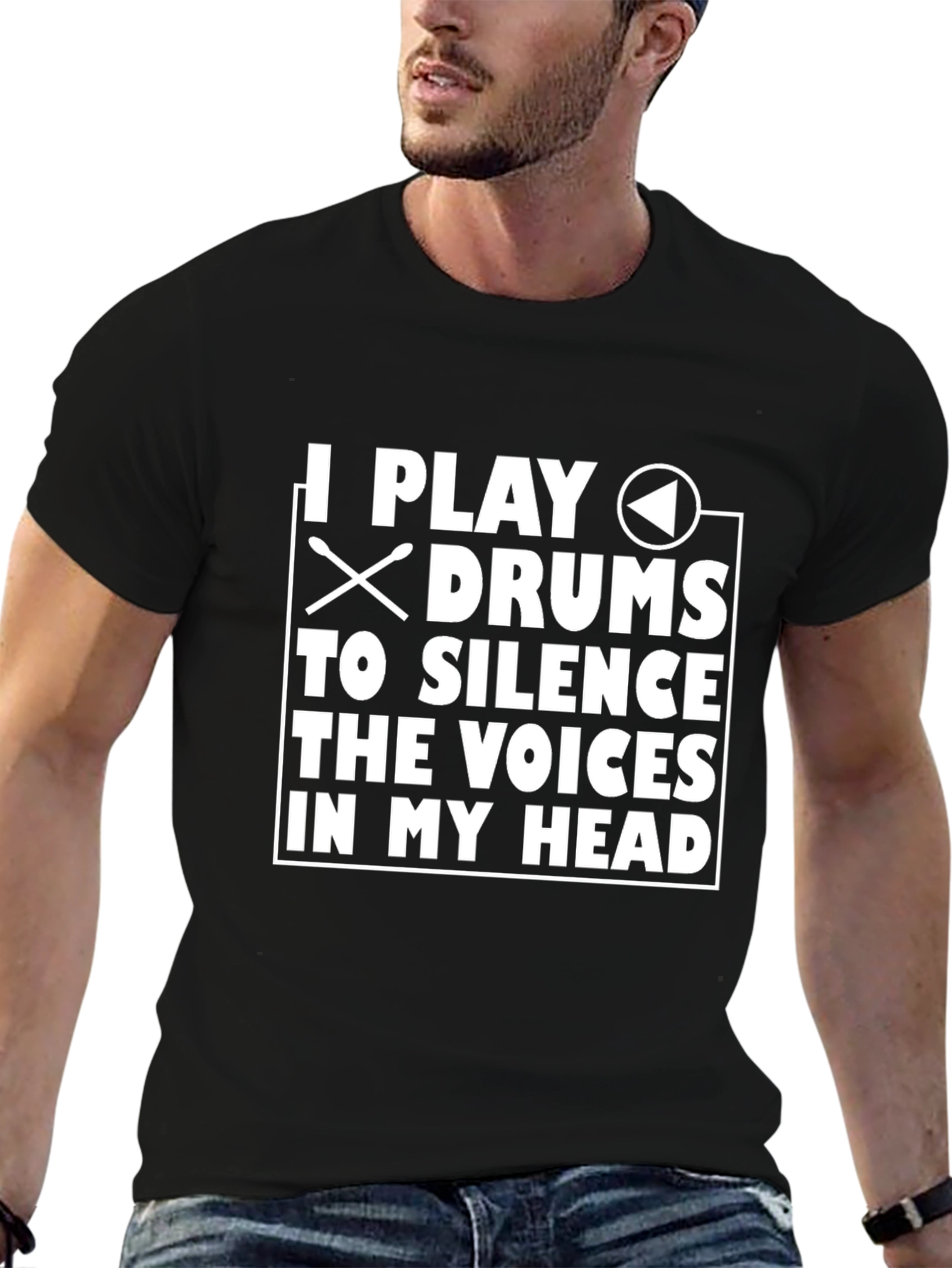 Drummer T-Shirt: Silence the Voices Tee