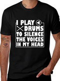 Drummer T-Shirt: Silence the Voices Tee