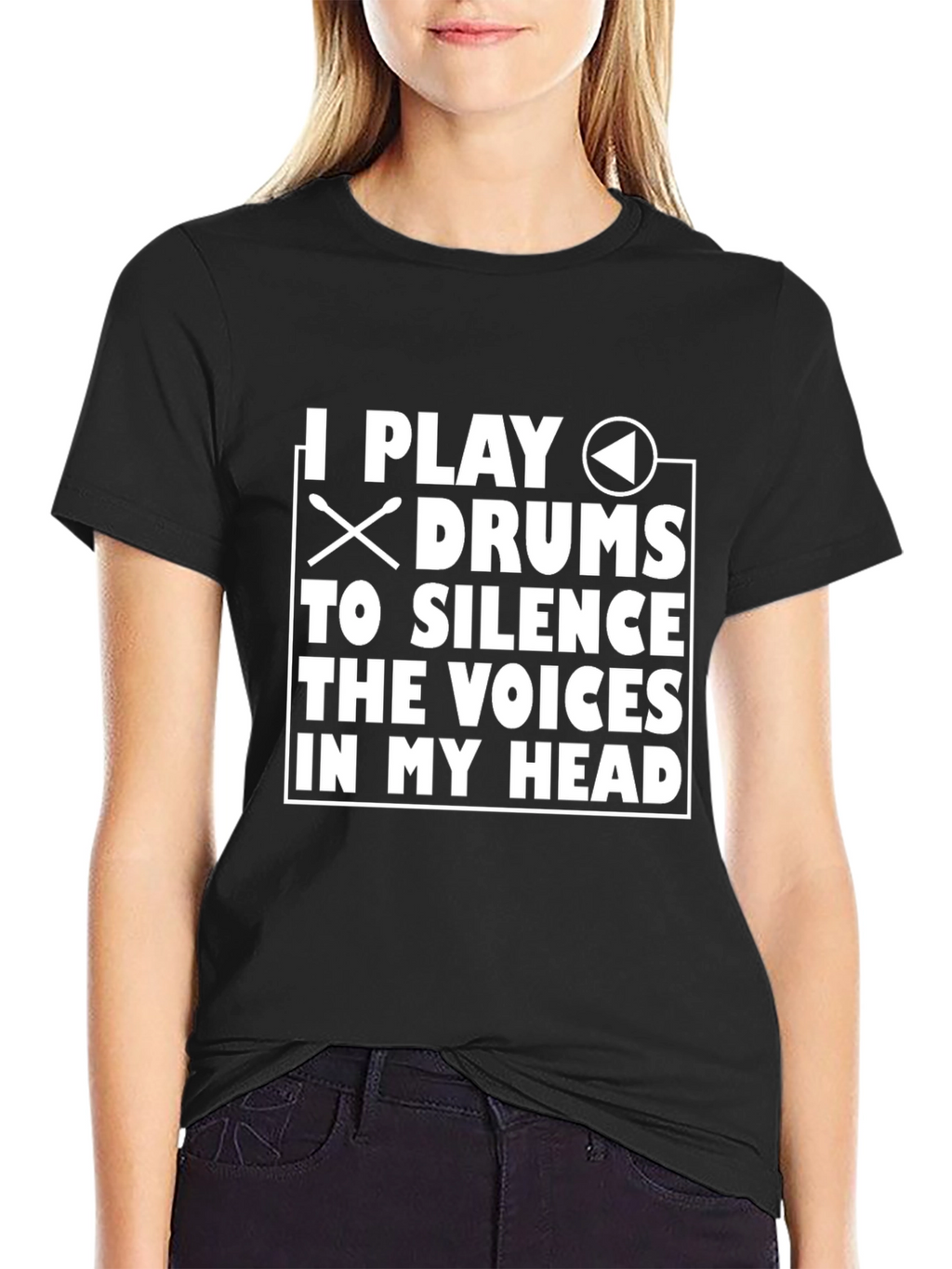 Drummer T-Shirt: Silence the Voices Tee