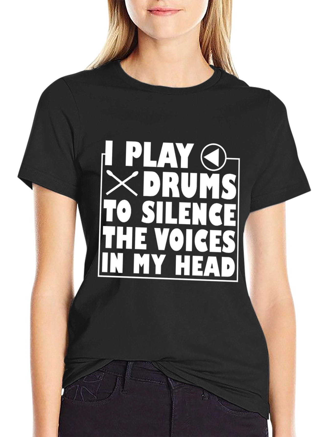Drummer T-Shirt: Silence the Voices Tee