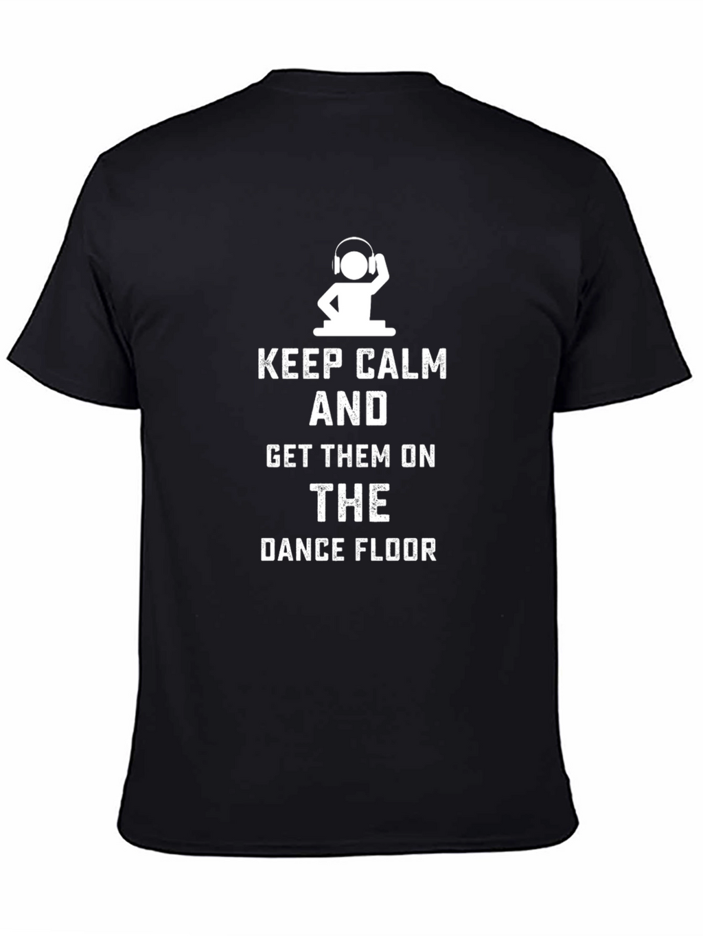 Keep Calm DJ Black Graphic Tee