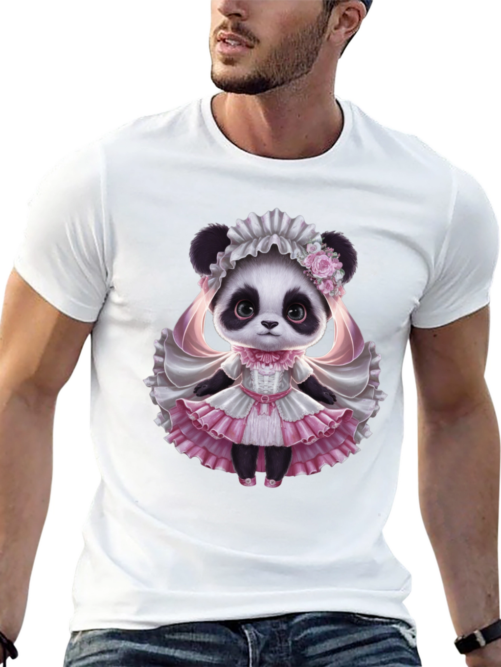 Panda Princess T-Shirt - Cute Animal Graphic Tee