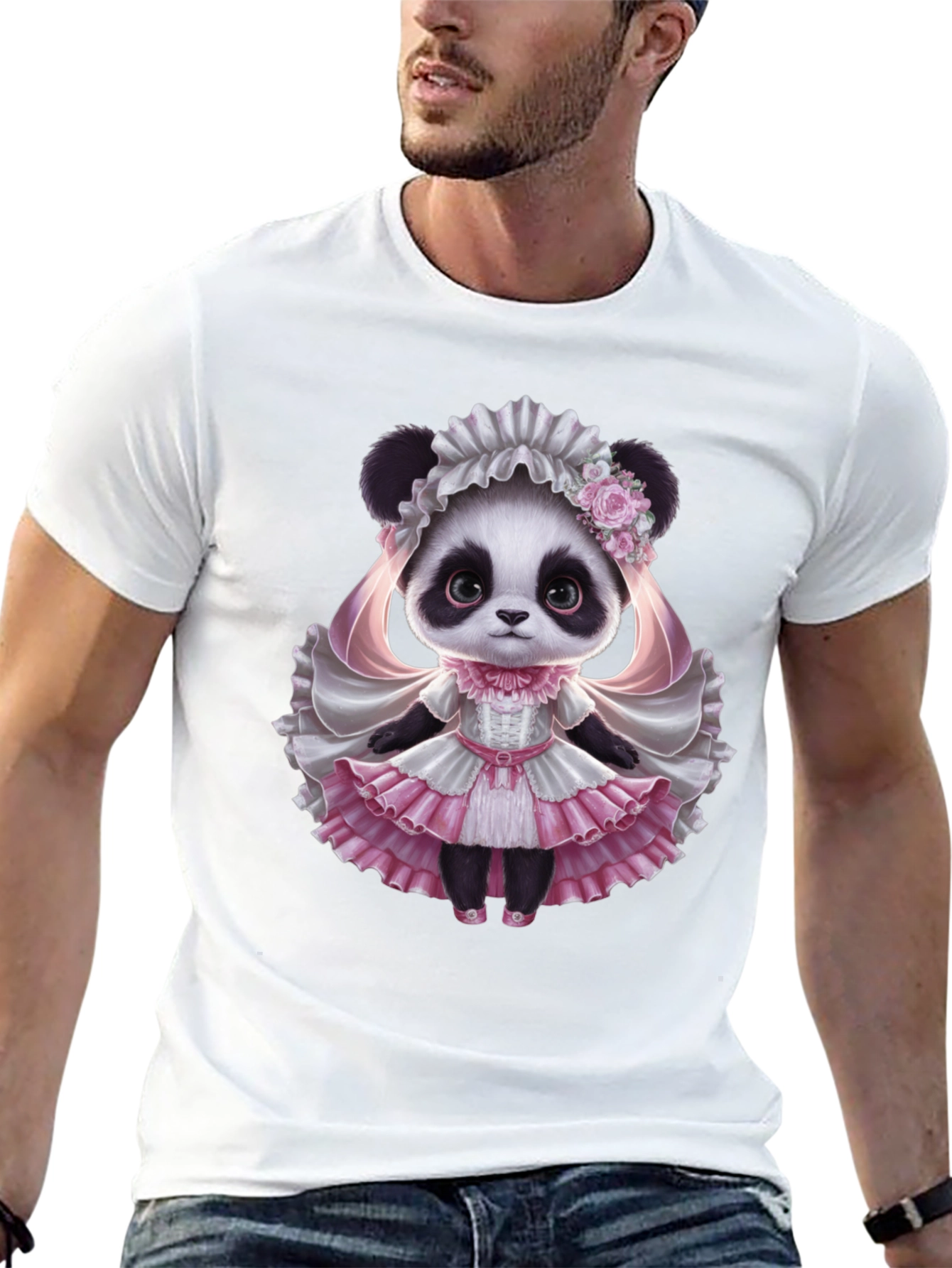 Panda Princess T-Shirt - Cute Animal Graphic Tee