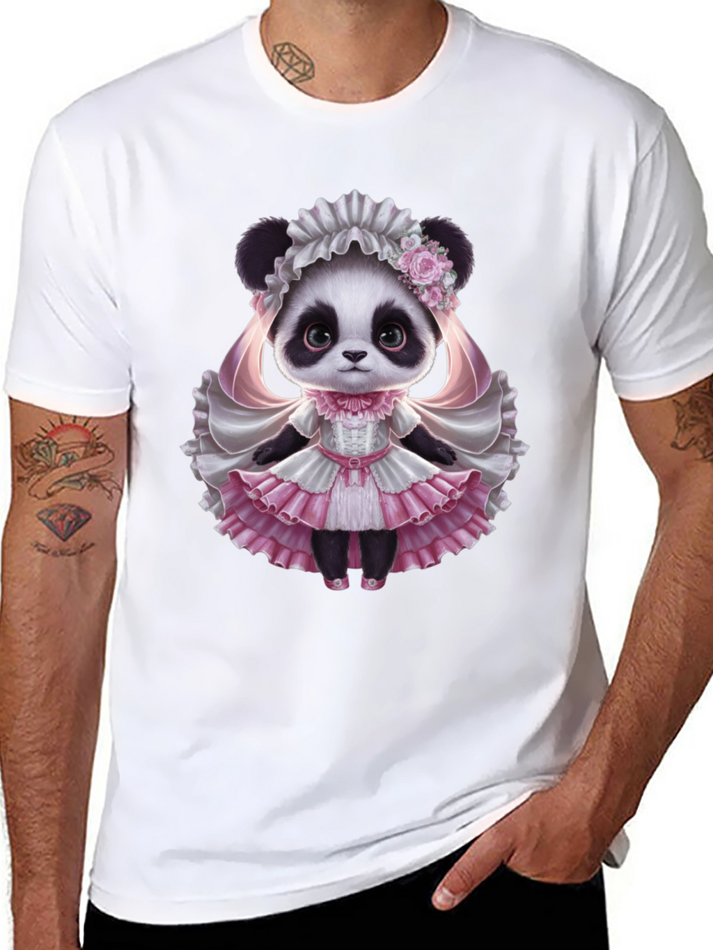 Panda Princess T-Shirt - Cute Animal Graphic Tee