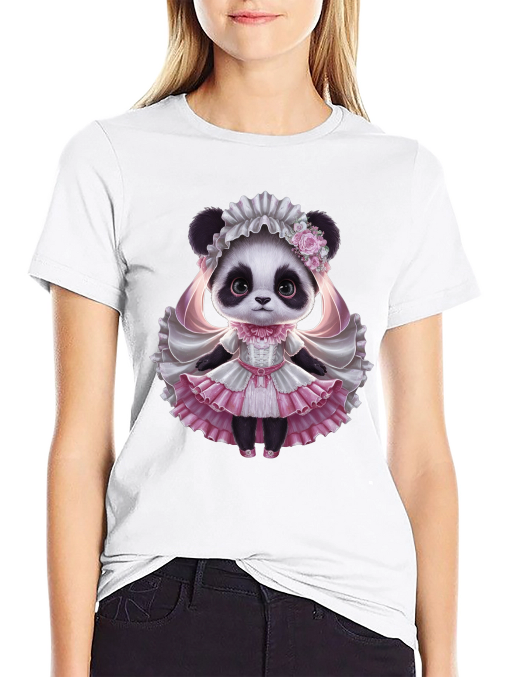 Panda Princess T-Shirt - Cute Animal Graphic Tee