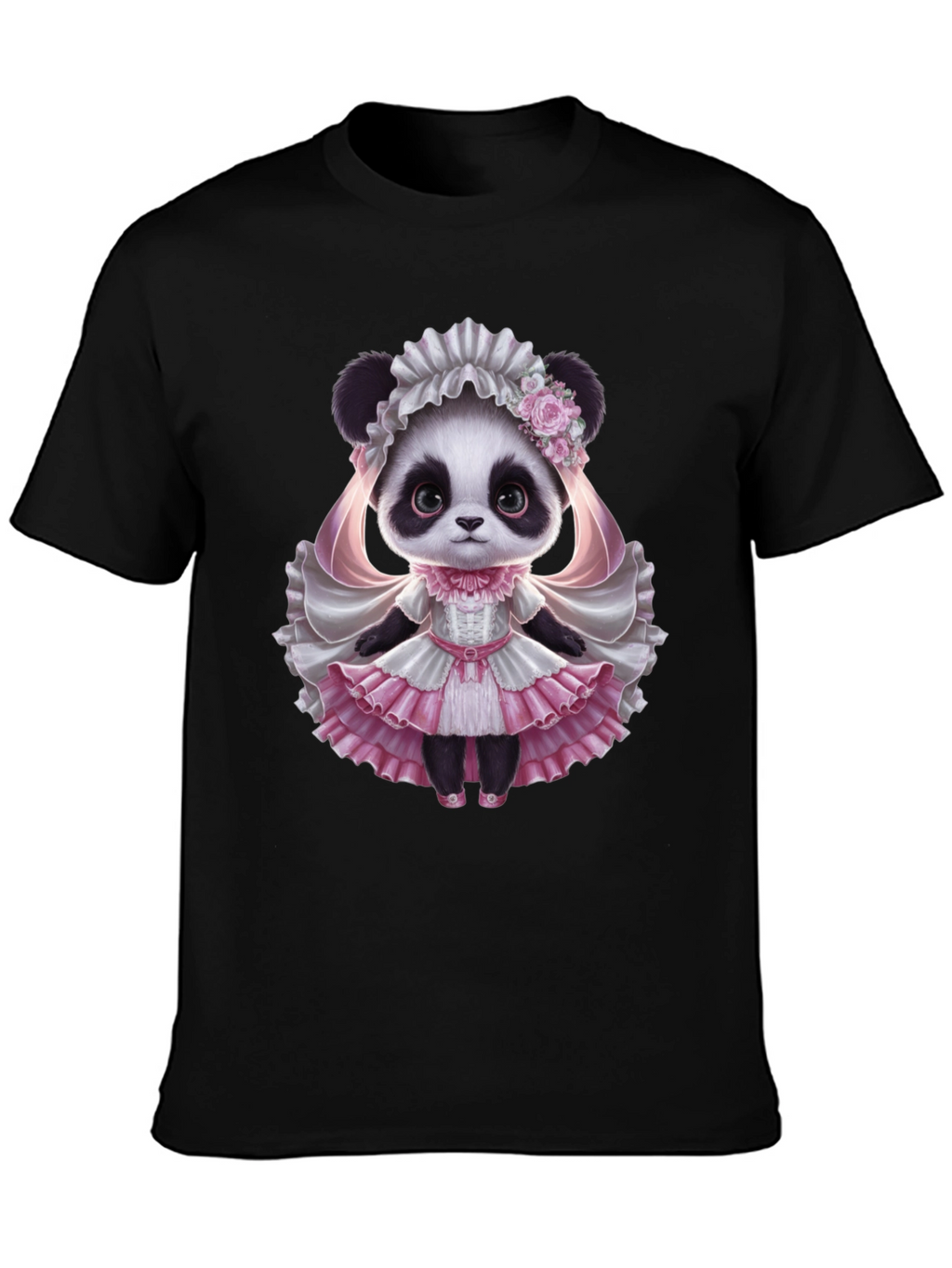 Panda Princess T-Shirt - Cute Animal Graphic Tee