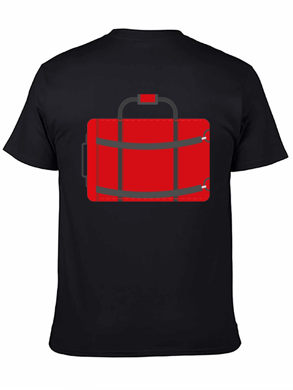 Red Duffle Bag Graphic T-Shirt - Casual Style