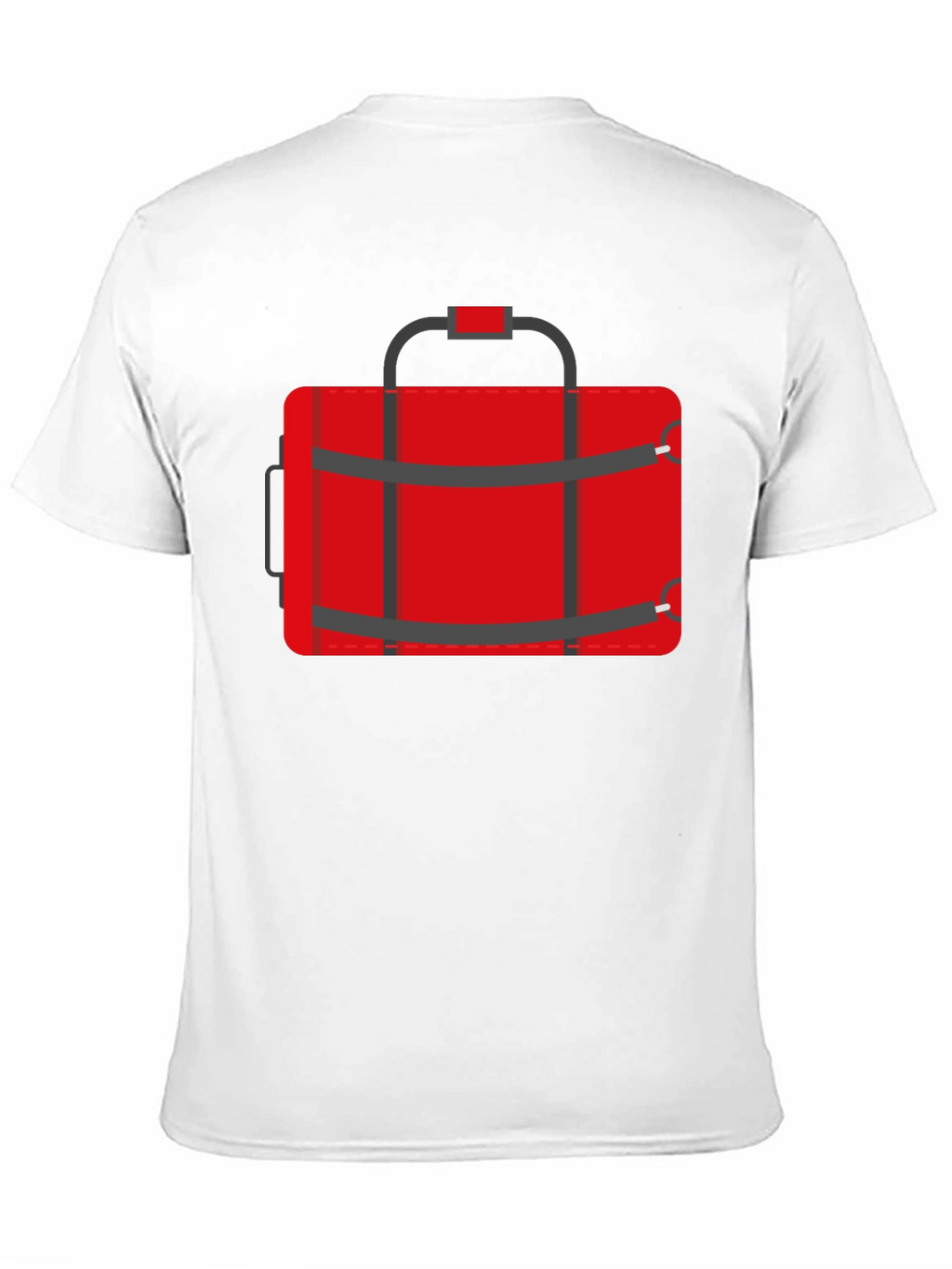 Red Duffle Bag Graphic T-Shirt - Casual Style