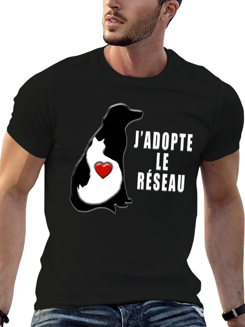 JAdopte le Réseau Graphic Tee