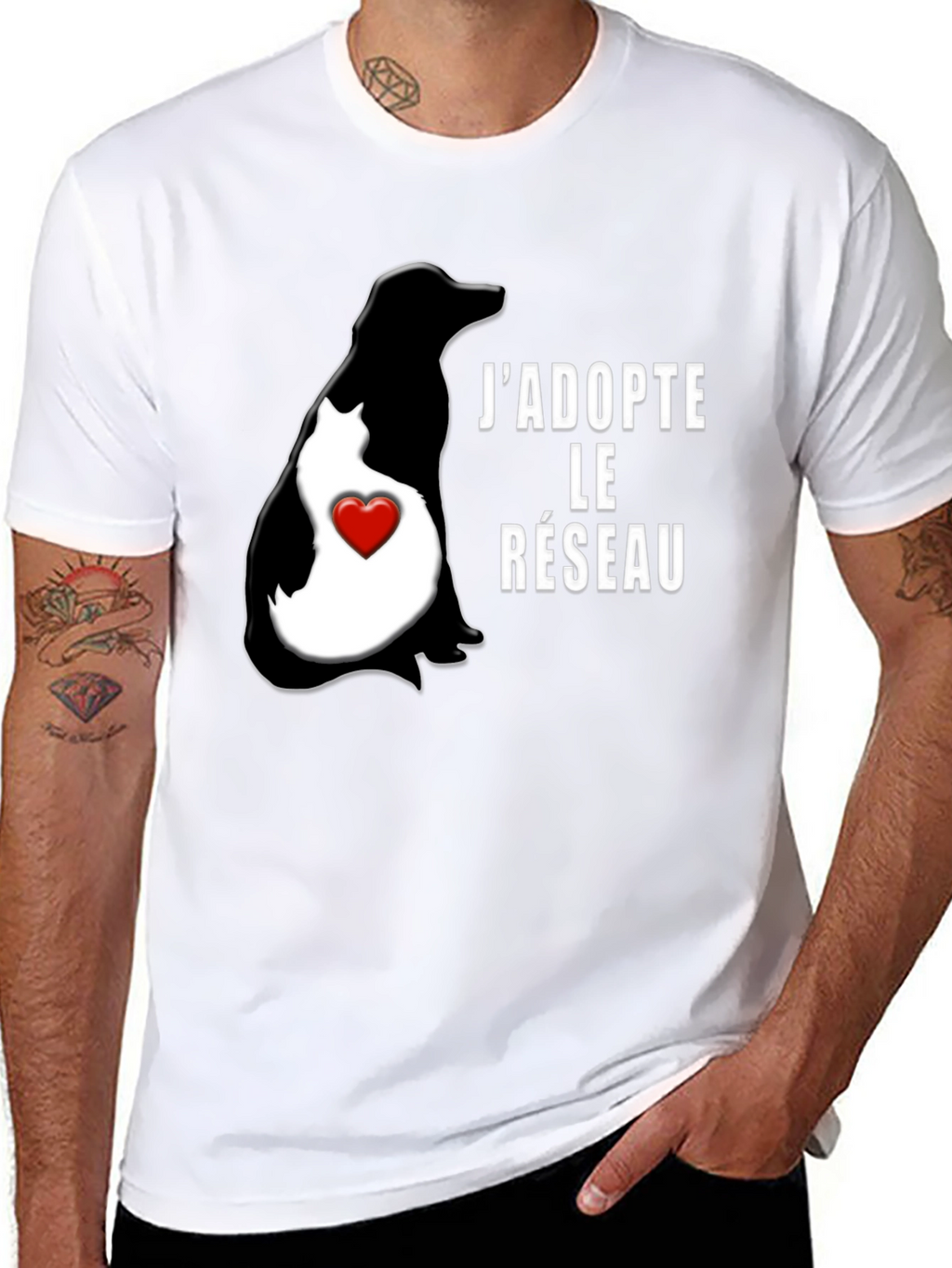 JAdopte le Réseau Graphic Tee