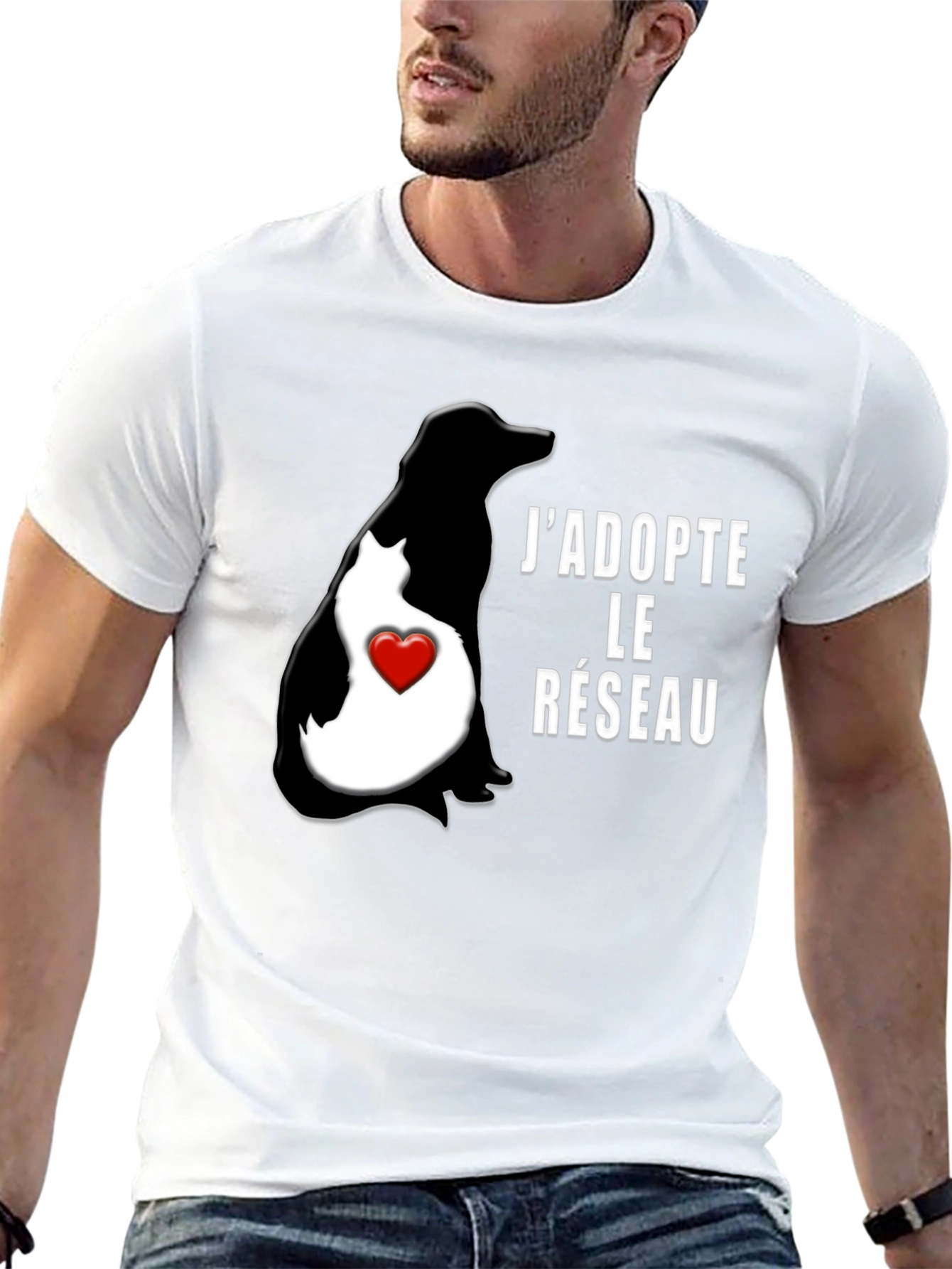 JAdopte le Réseau Graphic Tee