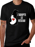 JAdopte le Réseau Graphic Tee