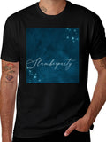 Slumberparty Graphic Tee - Dark Blue Starry Night