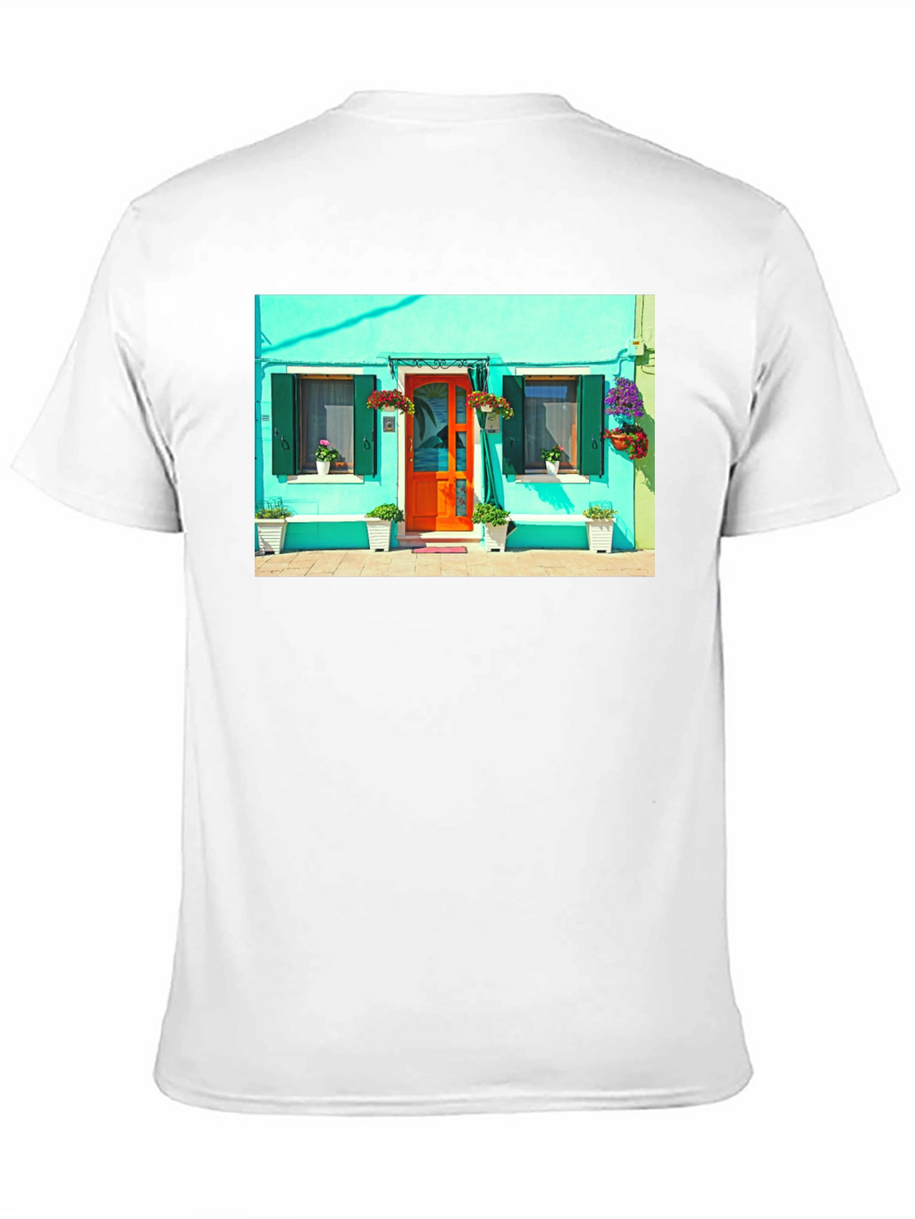 Colorful House Graphic T-Shirt