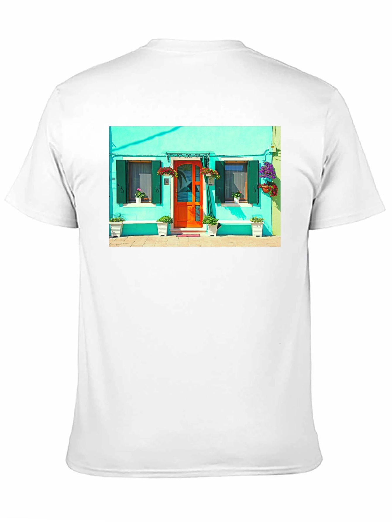 Colorful House Graphic T-Shirt