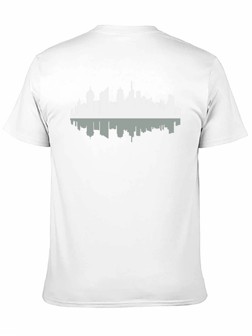 Cityscape Silhouette Graphic Tee - Black