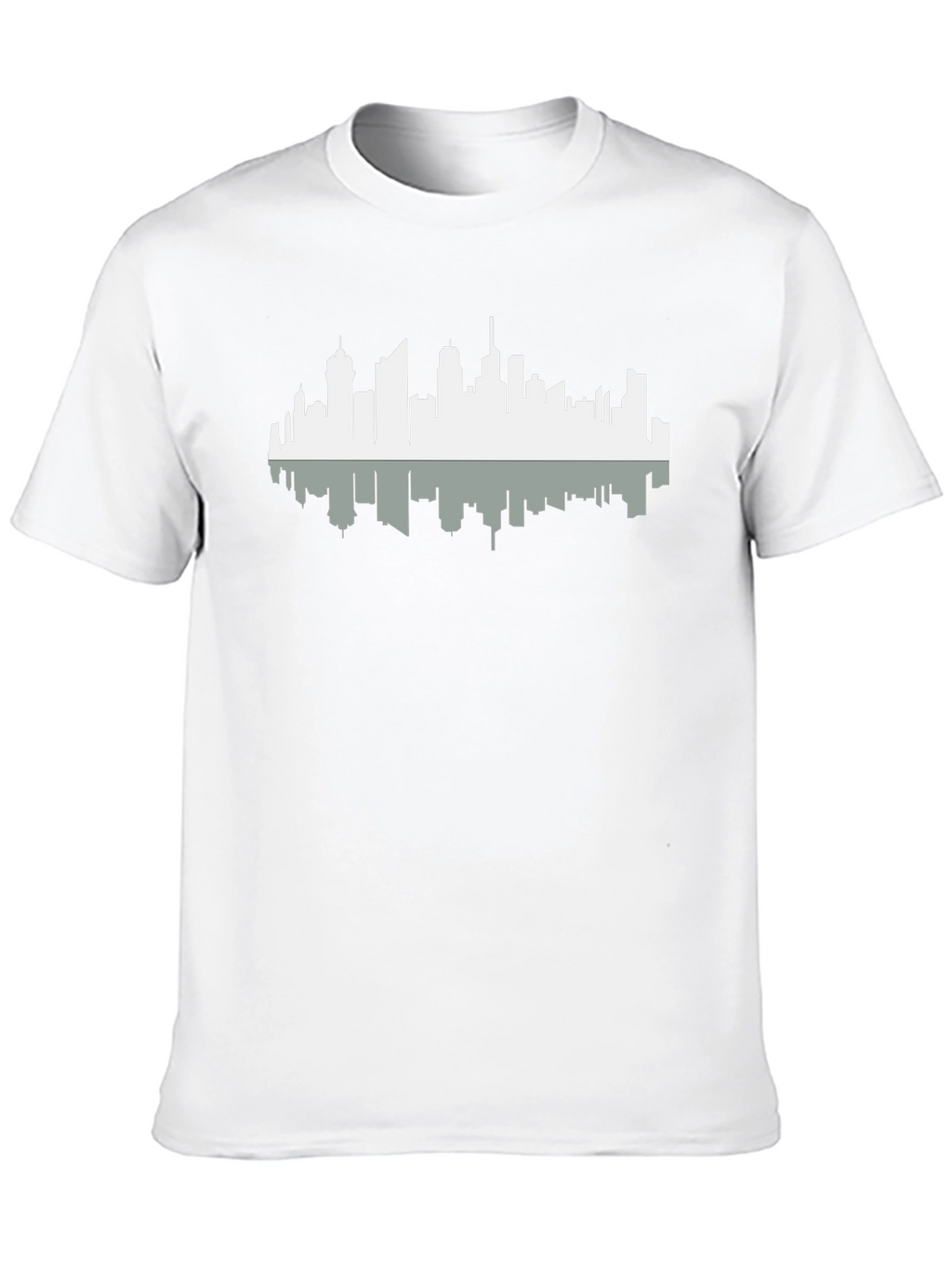 Cityscape Silhouette Graphic Tee - Black