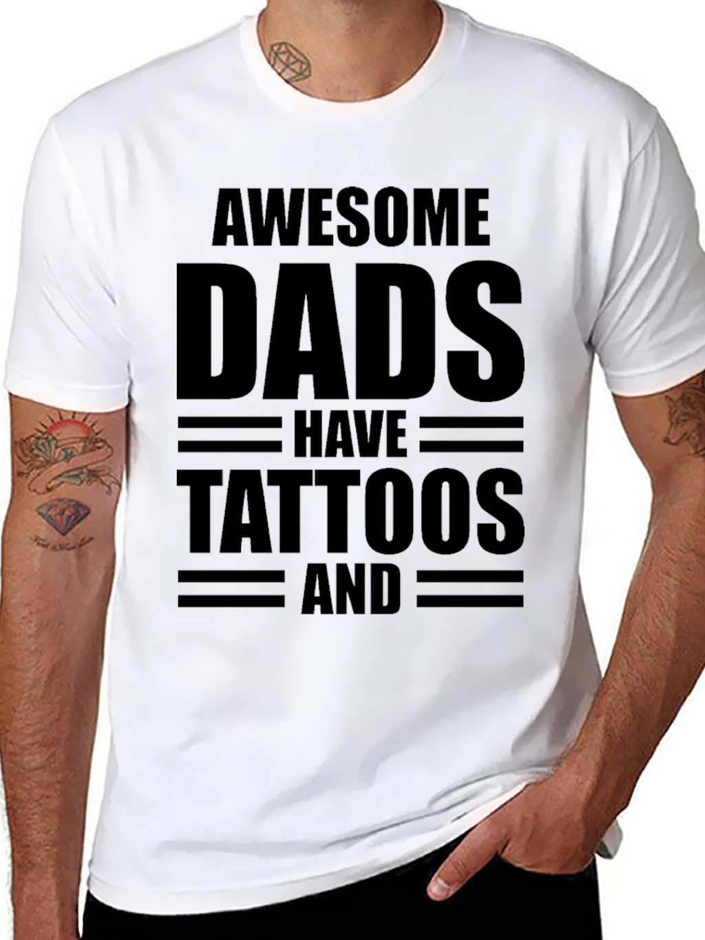 Awesome Dads Have Tattoos T-Shirt