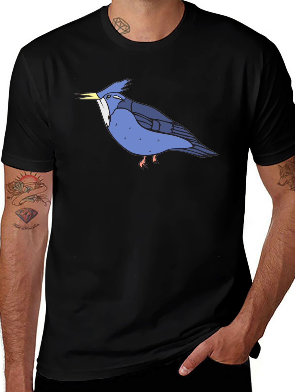 Blue Bird Graphic Tee - Soft Cotton